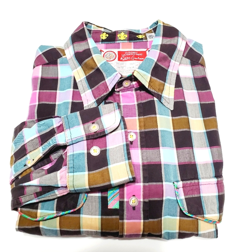 Robert GrahamMulti Color Men's Shirt Size Large Long Sleeve Casual Shirt